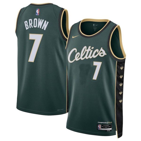 Maillot unisexe Boston Celtics Jaylen Brown Nike Vert 2022-23 Swingman - City Edition - Boutique officielle de maillots NBA