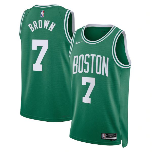 Maillot unisexe Boston Celtics Jaylen Brown Nike Swingman vert - Édition Icon - Boutique officielle de maillots NBA