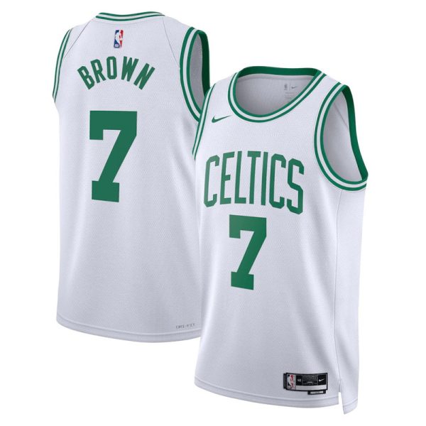 Maillot unisexe Boston Celtics Jaylen Brown Nike Swingman blanc - Édition Association - Boutique officielle de maillots NBA