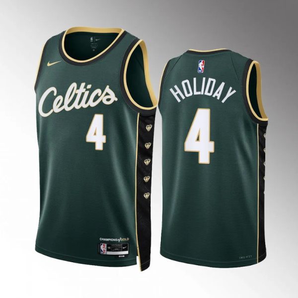 Maillot unisexe Boston Celtics Jrue Holiday Nike Vert 2022-23 Swingman - City Edition - Boutique officielle de maillots NBA