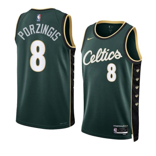 Maillot unisexe Boston Celtics Kristaps Porzingis Nike Vert 2022-23 Swingman - City Edition - Boutique officielle de maillots NBA