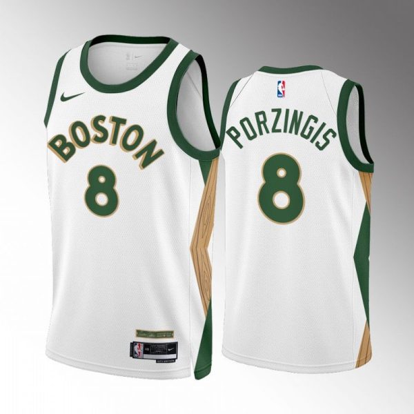 Maillot unisexe Boston Celtics Kristaps Porzingis Nike blanc 2023-24 Swingman - City Edition - Boutique officielle de maillots NBA