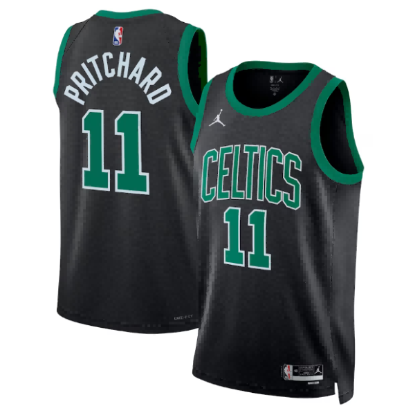 Maillot unisexe Boston Celtics Payton Pritchard Jordan noir Swingman - Édition Statement - Boutique officielle de maillots NBA