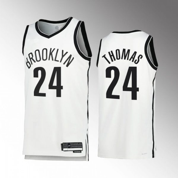 Maillot unisexe Brooklyn Nets Cam Thomas Nike Swingman blanc - Édition Association - Boutique officielle de maillots NBA