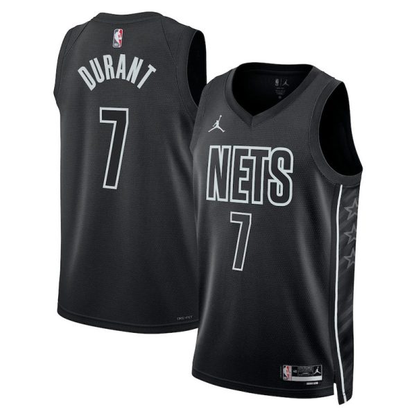 Maillot unisexe Brooklyn Nets Kevin Durant Jordan Swingman noir - Édition Statement - Boutique officielle de maillots NBA
