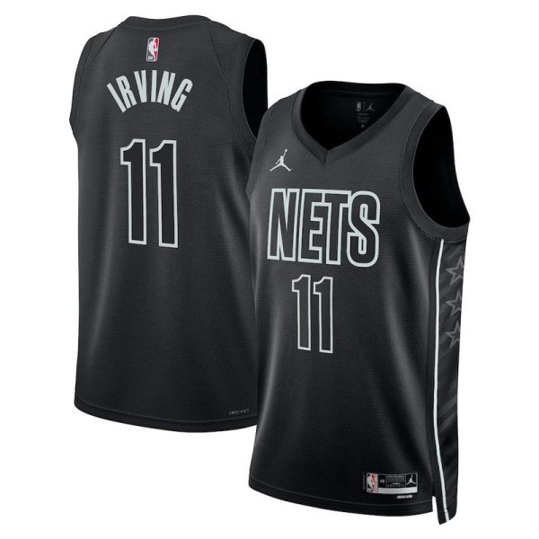 Maillot unisexe Brooklyn Nets Kyrie Irving Jordan Swingman noir - Édition Statement - Boutique officielle de maillots NBA
