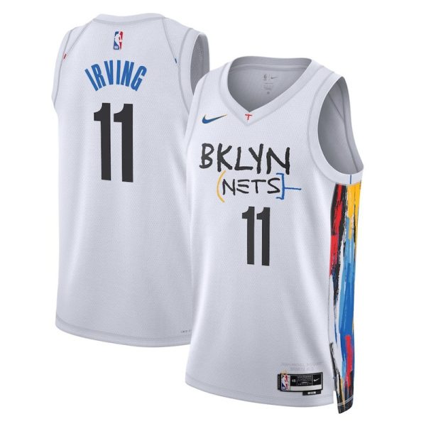Maillot unisexe Brooklyn Nets Kyrie Irving Nike blanc Swingman - City Edition - Boutique officielle de maillots NBA