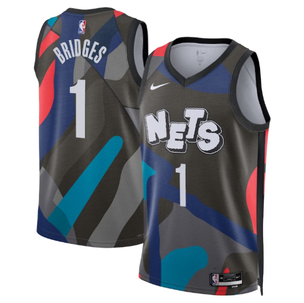 Maillot unisexe Brooklyn Nets Mikal Bridges Nike Noir 2023-24 Swingman - City Edition - Boutique officielle de maillots NBA