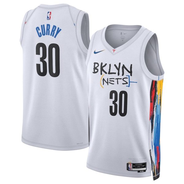 Maillot Swingman unisexe Brooklyn Nets Seth Curry Nike blanc 2022-23 - City Edition - Boutique officielle de maillots NBA