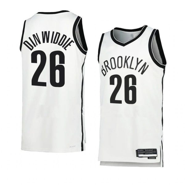 Maillot unisexe Nike Swingman Brooklyn Nets Spencer Dinwiddie blanc - Édition Association - Boutique officielle de maillots NBA