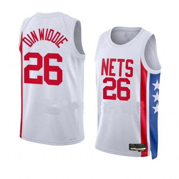 Maillot unisexe Brooklyn Nets Spencer Dinwiddie Nike Swingman blanc - Édition classique - Boutique officielle de maillots NBA