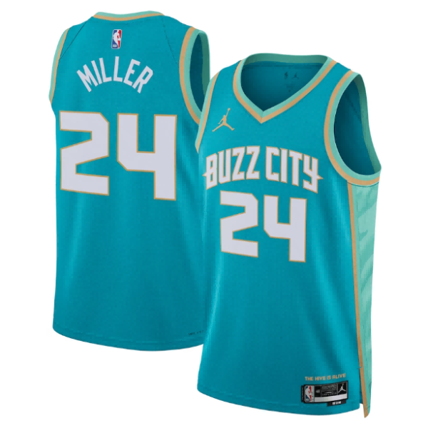 Maillot unisexe Charlotte Hornets Brandon Miller Jordan Brand Teal Swingman - City Edition - Boutique officielle de maillots NBA