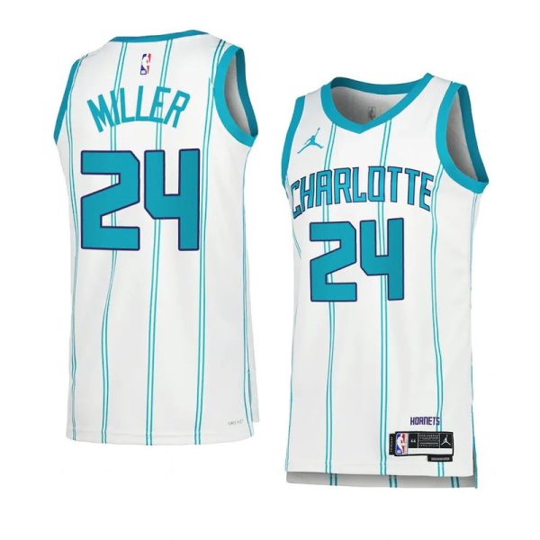 Maillot unisexe Charlotte Hornets Brandon Miller Jordan Brand blanc Swingman - Édition Association - Boutique officielle de maillots NBA