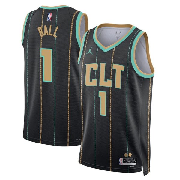 Maillot unisexe Charlotte Hornets LaMelo Ball Jordan Brand noir Swingman - City Edition - Boutique officielle de maillots NBA