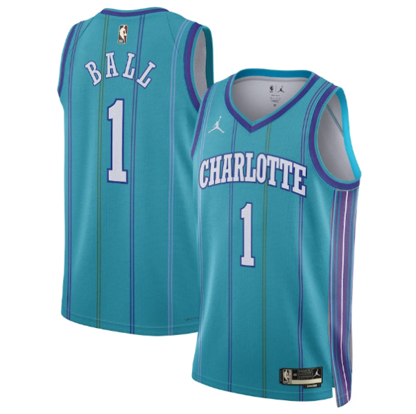 Maillot unisexe Charlotte Hornets LaMelo Ball Jordan Brand Teal 2023-24 Swingman - Édition classique - Boutique officielle de maillots NBA