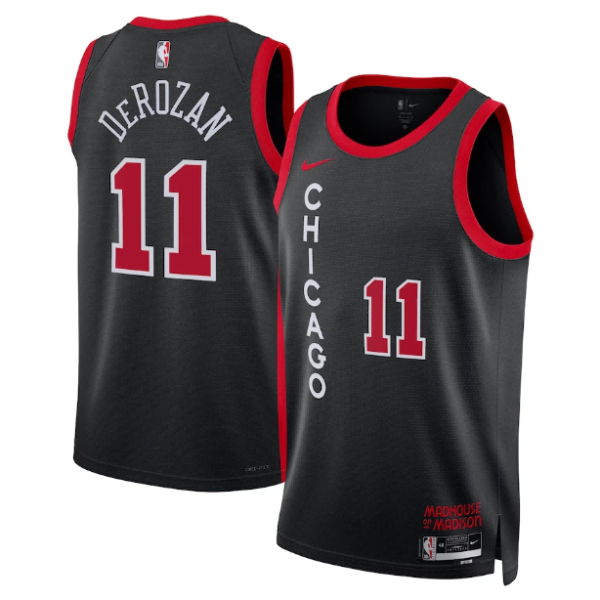 Maillot Swingman unisexe Chicago Bulls DeMar DeRozan Nike noir 2023-24 - City Edition - Boutique officielle de maillots NBA