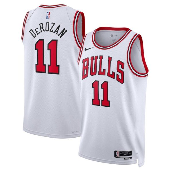 Maillot unisexe Chicago Bulls DeMar DeRozan Nike Swingman blanc - Édition Association - Boutique officielle de maillots NBA