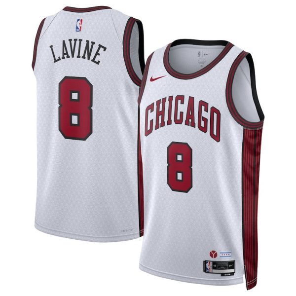 Maillot Swingman unisexe Chicago Bulls Zach LaVine Nike blanc 2022-23 - City Edition - Boutique officielle de maillots NBA