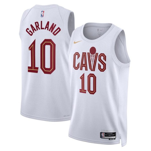 Maillot Nike Swingman blanc unisexe des Cleveland Cavaliers Darius Garland - Édition Icon - Boutique officielle de maillots NBA
