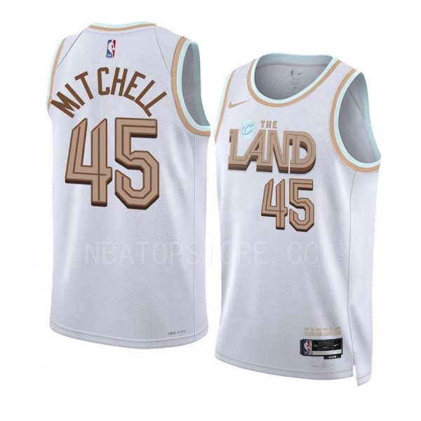 Maillot Swingman unisexe Cleveland Cavaliers Donovan Mitchell Nike blanc 2022-23 - City Edition - Boutique officielle de maillots NBA
