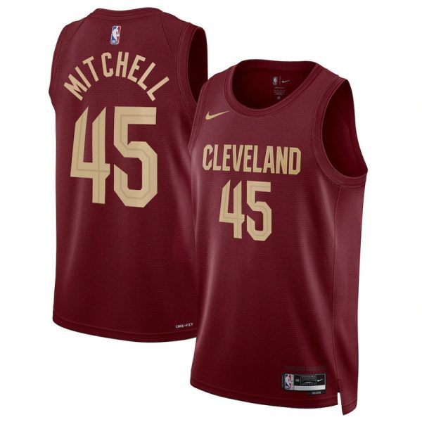 Maillot Nike Wine Swingman unisexe des Cleveland Cavaliers Donovan Mitchell - Édition Icon - Boutique officielle de maillots NBA
