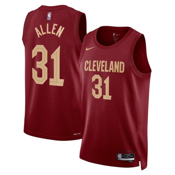 Maillot unisexe Cleveland Cavaliers Jarrett Allen Nike Wine Swingman - Édition Icon - Boutique officielle de maillots NBA