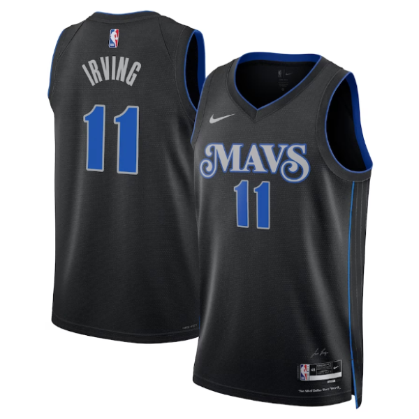 Maillot unisexe Dallas Mavericks Kyrie Irving Nike noir 2023-24 Swingman - City Edition - Boutique officielle de maillots NBA