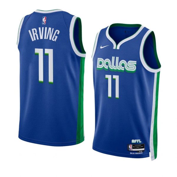 Maillot unisexe Dallas Mavericks Kyrie Irving Nike Bleu 2022-23 Swingman - City Edition - Boutique officielle de maillots NBA