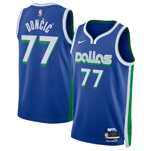 Maillot unisexe Dallas Mavericks Luka Dončić Nike Bleu 2023-24 Swingman - City Edition - Boutique officielle de maillots NBA
