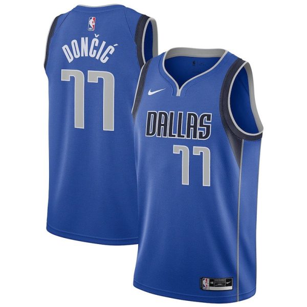 Maillot unisexe Dallas Mavericks Luka Dončić Nike Royal Swingman - Édition Icon - Boutique officielle de maillots NBA