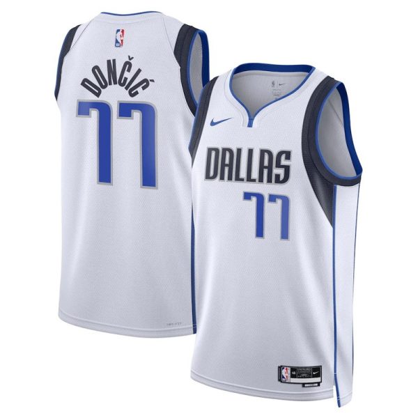 Maillot unisexe Dallas Mavericks Luka Dončić Nike Swingman blanc - Édition Association - Boutique officielle de maillots NBA