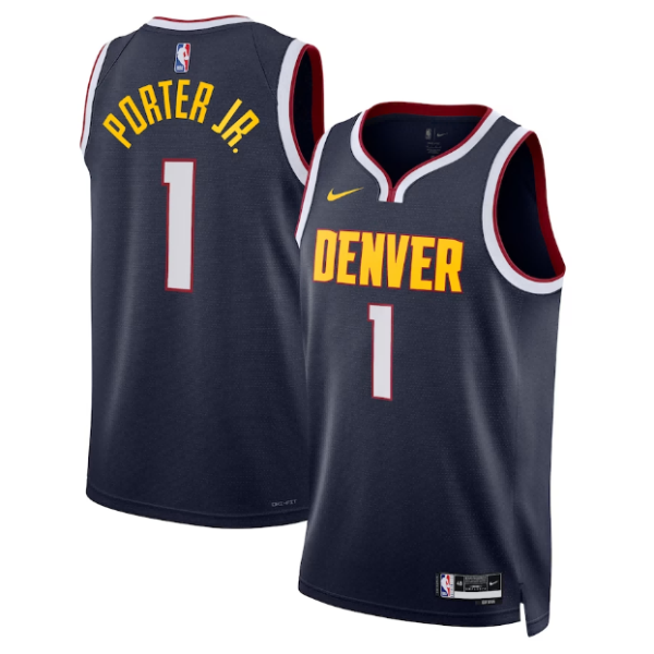 Maillot unisexe Denver Nuggets Michael Porter Jr Nike Swingman bleu marine - Édition Icon - Boutique officielle de maillots NBA
