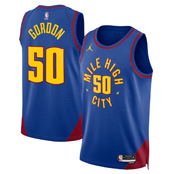 Maillot unisexe Denver Nuggets Nikola Jokic Jordan Blue Swingman - Statement Edition - Boutique officielle de maillots NBA
