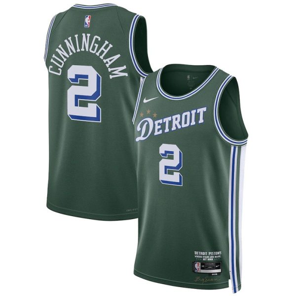 Maillot unisexe Detroit Pistons Cade Cunningham Nike vert 2022-23 Swingman - City Edition - Boutique officielle de maillots NBA