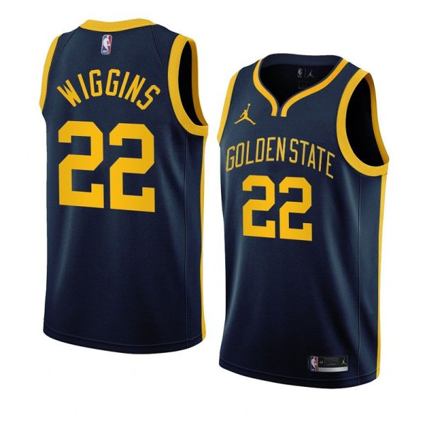 Maillot unisexe Golden State Warriors Andrew Wiggins Jordan Navy Swingman - Édition Statement - Boutique officielle de maillots NBA