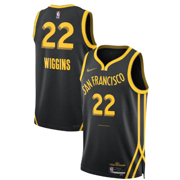 Maillot unisexe Golden State Warriors Andrew Wiggins Nike Noir 2023-24 Swingman - City Edition - Boutique officielle de maillots NBA