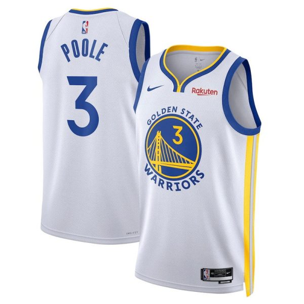 Maillot unisexe Golden State Warriors Jordan Poole Nike Swingman blanc - Édition Association - Boutique officielle de maillots NBA