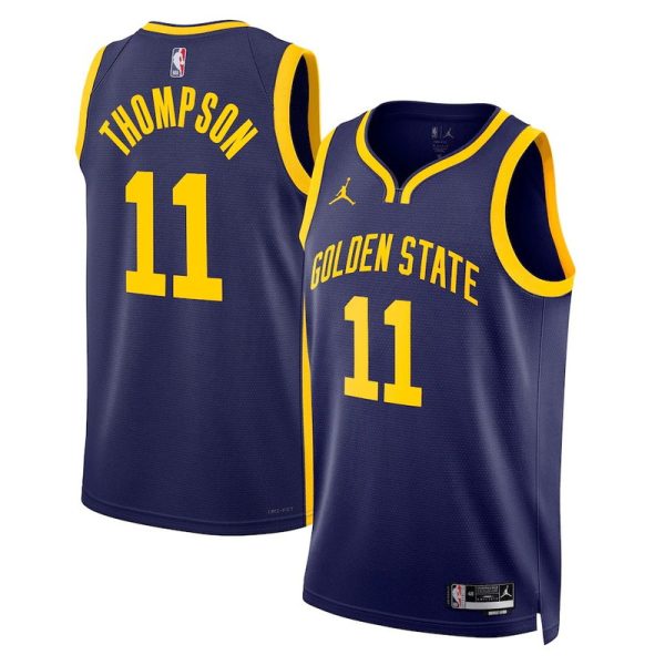 Maillot unisexe Golden State Warriors Klay Thompson Jordan Navy Swingman - Édition Statement - Boutique officielle de maillots NBA