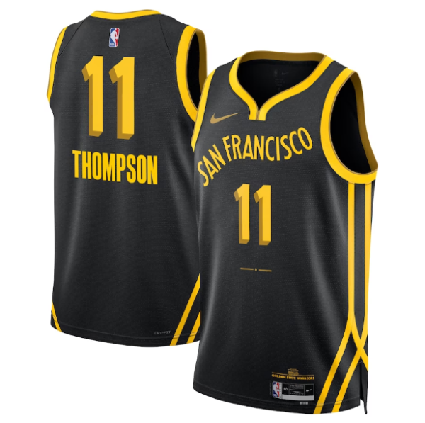 Maillot unisexe Golden State Warriors Klay Thompson Nike Noir 2023-24 Swingman - City Edition - Boutique officielle de maillots NBA