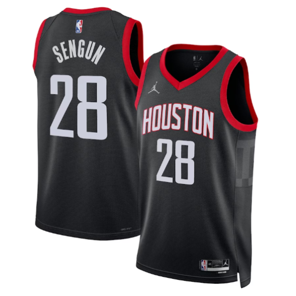 Maillot unisexe Houston Rockets Alperen Sengun Jordan noir Swingman - Édition Association - Boutique officielle de maillots NBA