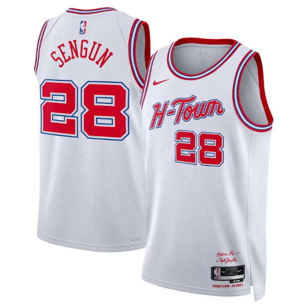 Maillot unisexe Houston Rockets Alperen Sengun Nike blanc 2023-24 Swingman - City Edition - Boutique officielle de maillots NBA