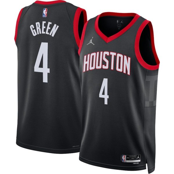 Maillot unisexe Houston Rockets Jalen Green Jordan Black Swingman - Statement Edition - Boutique officielle de maillots NBA