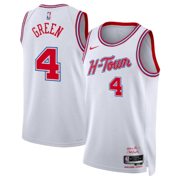 Maillot unisexe Houston Rockets Jalen vert Nike blanc 2023-24 Swingman - City Edition - Boutique officielle de maillots NBA