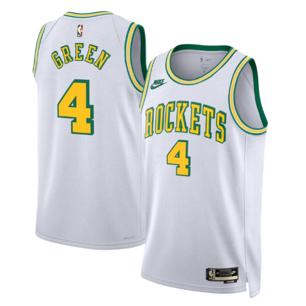 Maillot unisexe Houston Rockets Jalen vert Nike blanc Swingman - Édition classique - Boutique officielle de maillots NBA