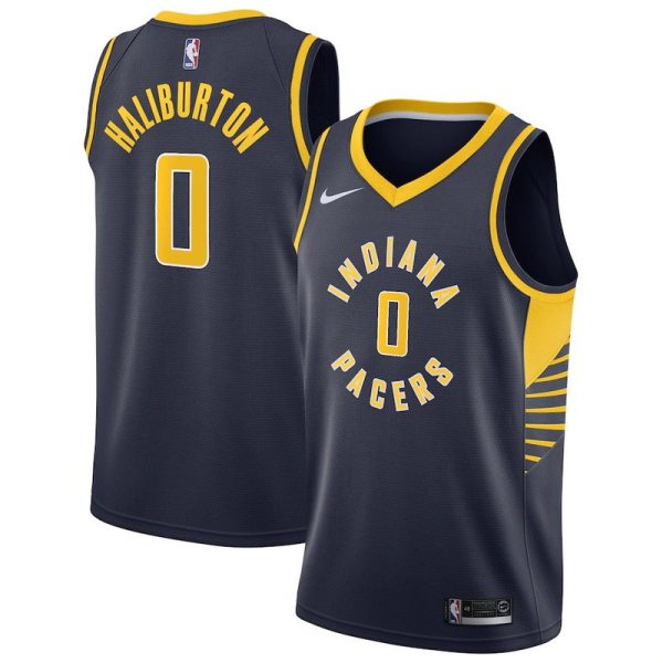 Maillot unisexe Indiana Pacers Tyrese Haliburton Nike Swingman bleu marine - Édition Icon - Boutique officielle de maillots NBA