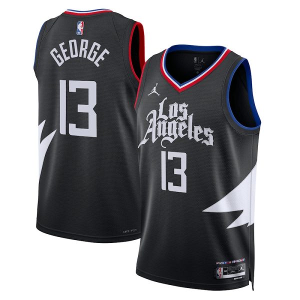 Maillot unisexe LA Clippers Paul George Nike Swingman noir - Édition Statement - Boutique officielle de maillots NBA