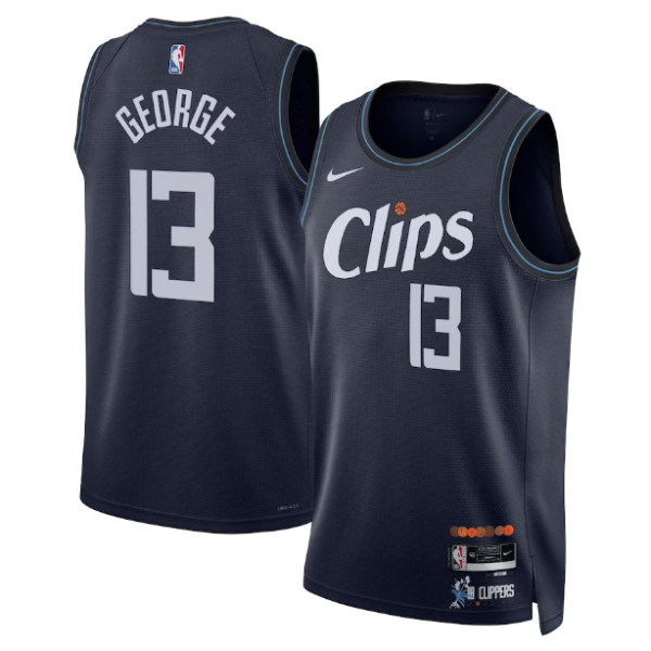 Maillot unisexe LA Clippers Paul George Nike Navy 2023-24 Swingman - City Edition - Boutique officielle de maillots NBA