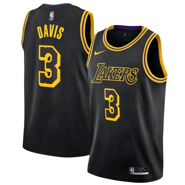 Maillot unisexe Los Angeles Lakers Anthony Davis Nike Swingman noir - City Edition - Boutique officielle de maillots NBA