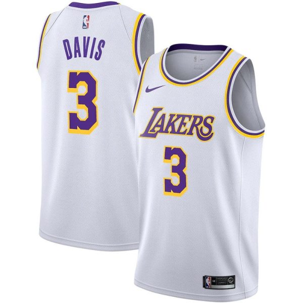 Maillot unisexe Los Angeles Lakers Anthony Davis Nike Swingman blanc - Édition Association - Boutique officielle de maillots NBA