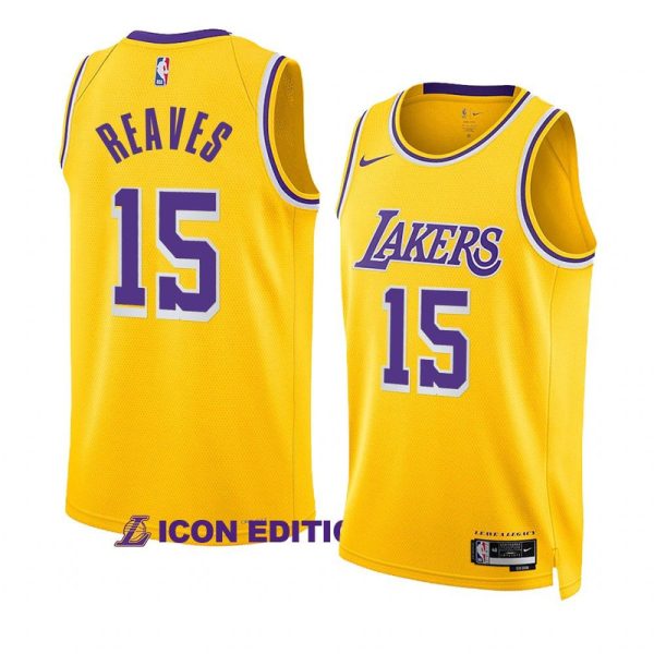 Maillot unisexe Los Angeles Lakers Austin Reaves Nike Swingman jaune - Édition Icon - Boutique officielle de maillots NBA